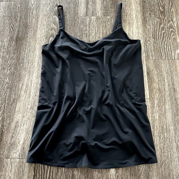 EUC Aday Snap To It Black Tank Top Sz XL Adjustable Straps Minimalist Activewear - Picture 3 of 16